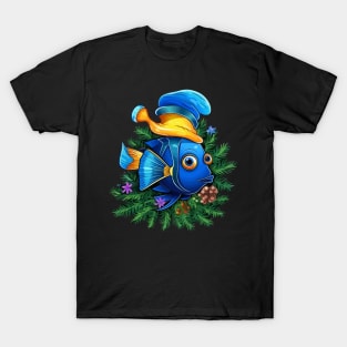 Blue Tang Christmas T-Shirt